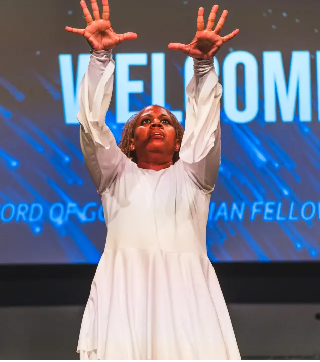 praise-dancing Giving at WOGCF